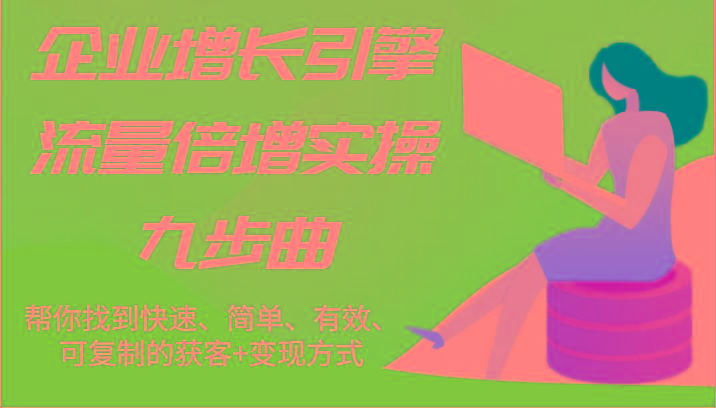 企业增长引擎流量倍增实操九步曲，帮你找到快速、简单、有效、可复制的获客+变现方式-云泽轻创网