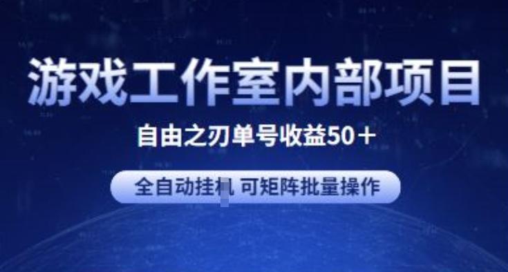 游戏工作室内部项目 自由之刃2 单号收益50+ 全自动挂JI 可矩阵批量操作【揭秘】-云泽轻创网