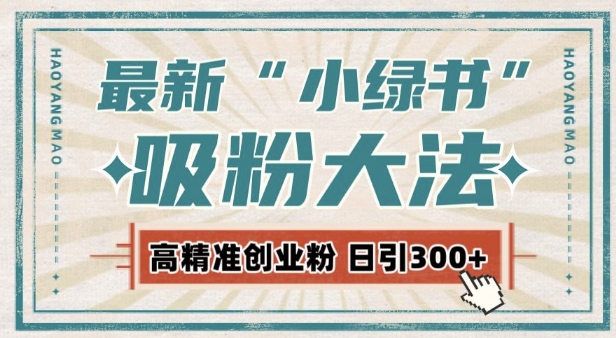 最新自动化“吸粉术”，小绿书激活私域流量，每日轻松吸引300+高质精准粉!-云泽轻创网
