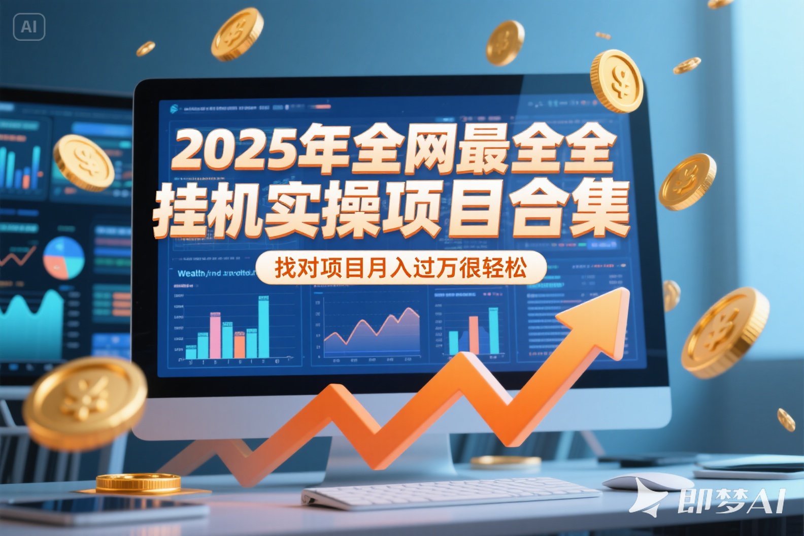 2025年挂机实操项目实操演练，挂机类型，AI直播类型，轻资产创业类型…-云泽轻创网