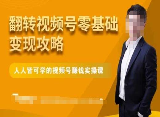 微信视频号零基础变现攻略，人人皆可学的视频号赚钱实操课-云泽轻创网