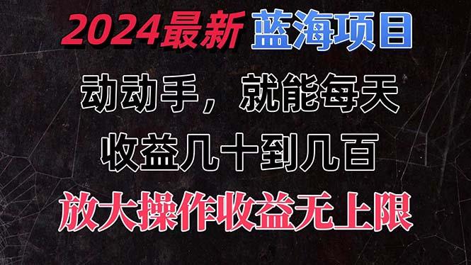 有手就行的2024全新蓝海项目，每天1小时收益几十到几百，可放大操作收…-云泽轻创网