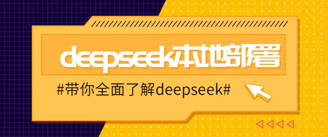 DeepSeek本地部署详细教程，轻松将deepseek部署到你的电脑上-云泽轻创网