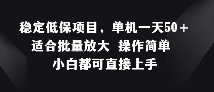 稳定低保项目，单机一天50+适合批量放大 操作简单 小白都可直接上手【揭秘】-云泽轻创网