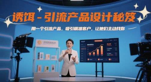 诱饵-引流产品设计秘笈，用一个引流产品，吸引精准客户，让他们主动找你-云泽轻创网
