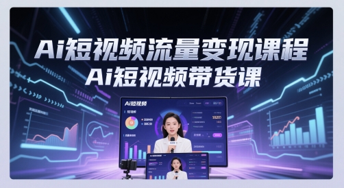 Ai短视频流量变现课程，Ai短视频带货课-云泽轻创网