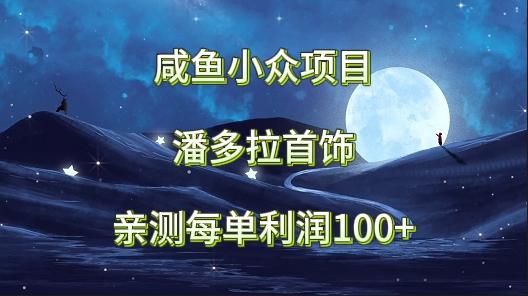 咸鱼小众项目，潘多拉首饰，亲测每单利润100+-云泽轻创网