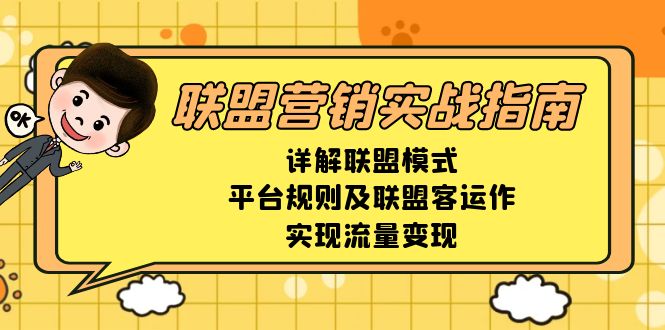 联盟营销实战指南，详解联盟模式、平台规则及联盟客运作，实现流量变现-云泽轻创网