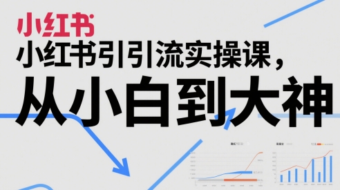 小红书引流实操课，从小白到大神-云泽轻创网