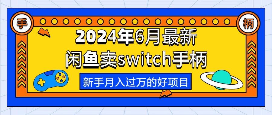 2024年6月最新闲鱼卖switch游戏手柄，新手月入过万的第一个好项目-云泽轻创网
