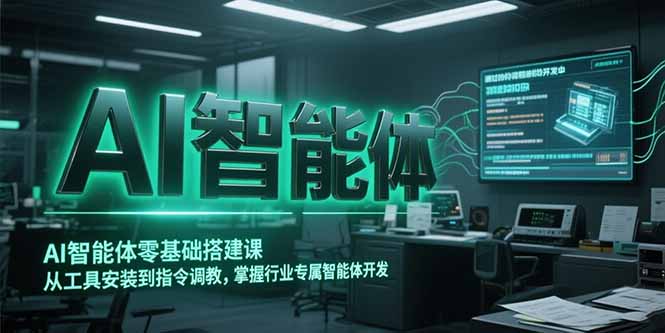 AI智能体零基础搭建课，从工具安装到指令调教，掌握行业专属智能体开发…-云泽轻创网