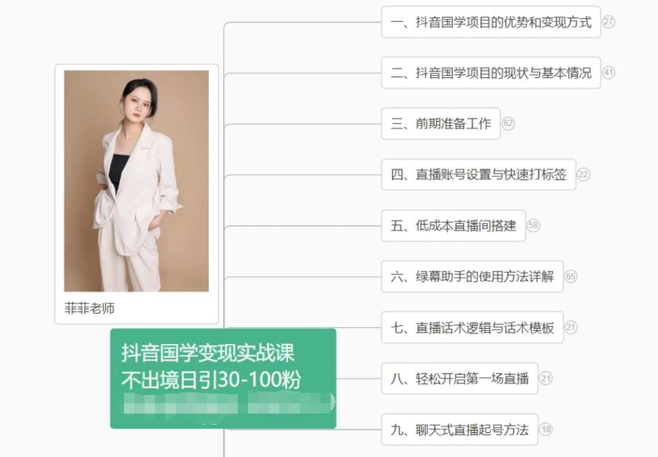 抖音国学变现项目：不出境日引30-100粉实战课程-云泽轻创网