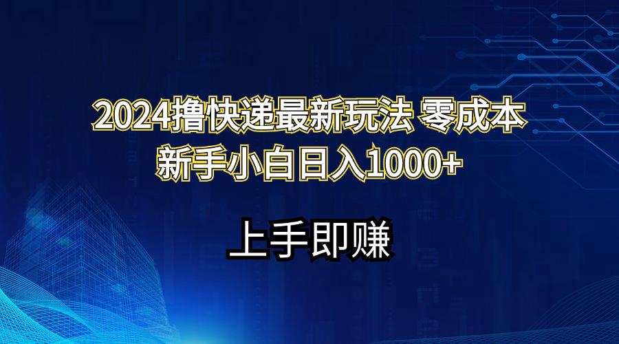 2024撸快递最新玩法零成本新手小白日入1000+-云泽轻创网