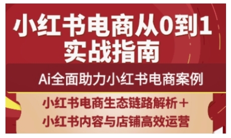 2025小红书电商全链路运营，Ai全面助力小红书电商案例-云泽轻创网