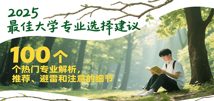 2025最佳大学专业选择建议，100个热门专业解析，推荐、避雷和注意的细节-云泽轻创网