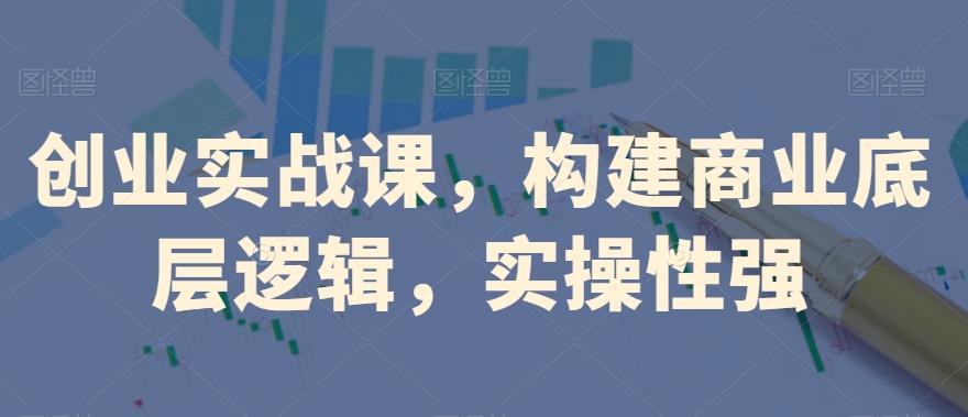 创业实战课，​构建商业底层逻辑，实操性强-云泽轻创网