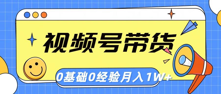 视频号轻创业带货，零基础，零经验，月入1w+-云泽轻创网