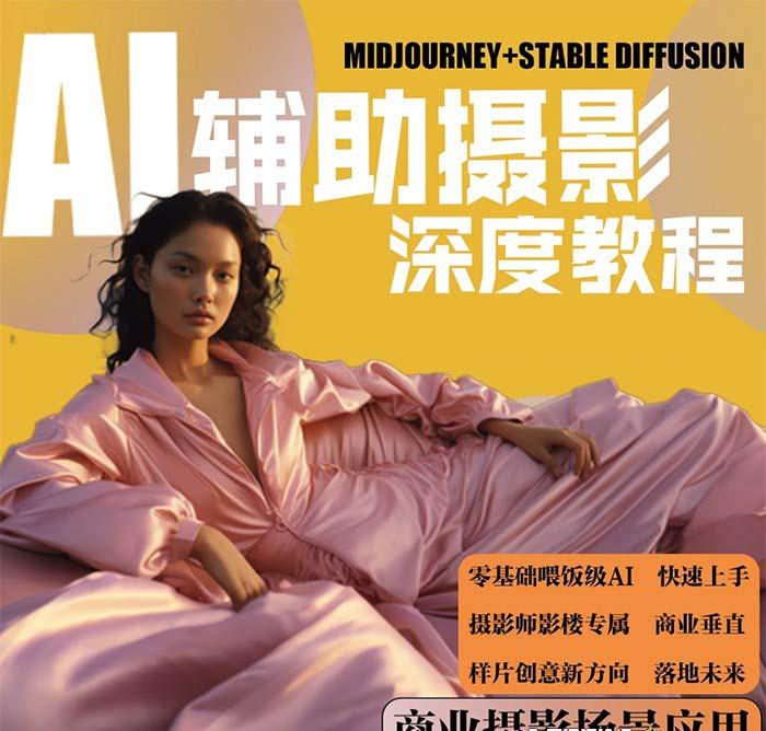 (8727期)2024年AI辅助摄影人工智能商业应用摄影课程(37节课)-云泽轻创网