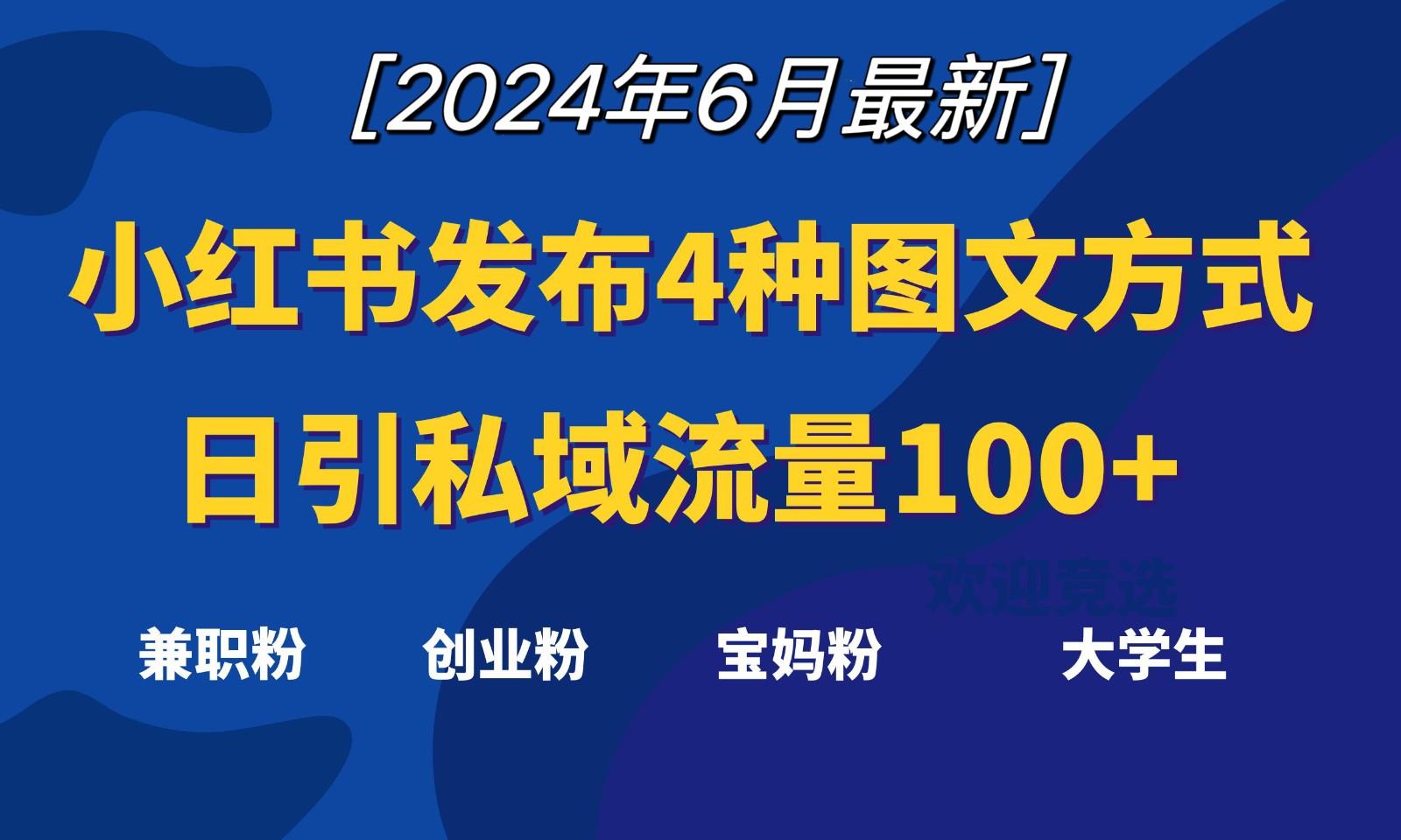 小红书发布这4种图文，就能日引私域流量100+-云泽轻创网