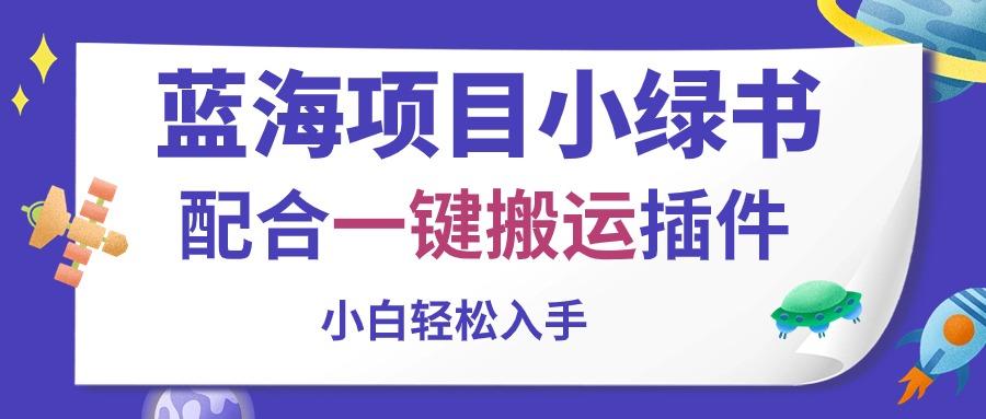 蓝海项目小绿书，配合一键搬运插件，小白轻松入手-云泽轻创网