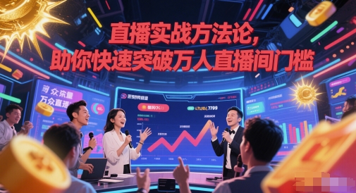 直播实战方法论，助你快速突破万人直播间门槛-云泽轻创网