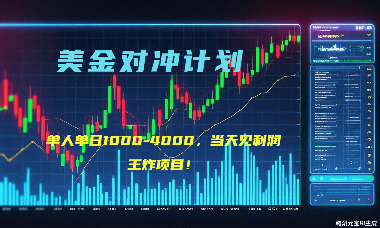 2025年最暴力项目“美金先登计划”最新最强对冲战法，每日实际收益1K-4K-云泽轻创网