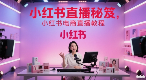 小红书直播秘笈，小红书电商直播教程-云泽轻创网
