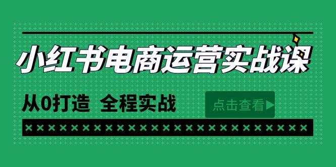 (9946期)最新小红书·电商运营实战课，从0打造  全程实战(65节视频课)-云泽轻创网