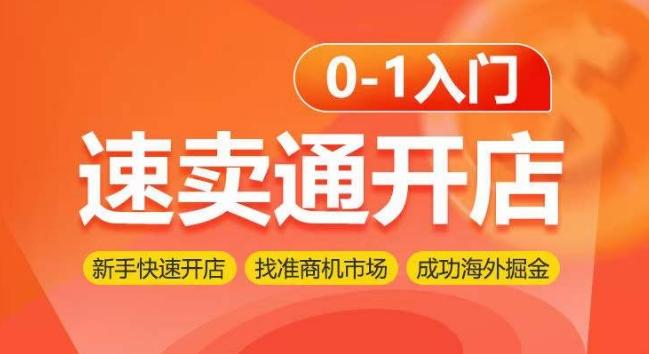 速卖通开店0-1入门，新手快速开店 找准商机市场 成功海外掘金-云泽轻创网