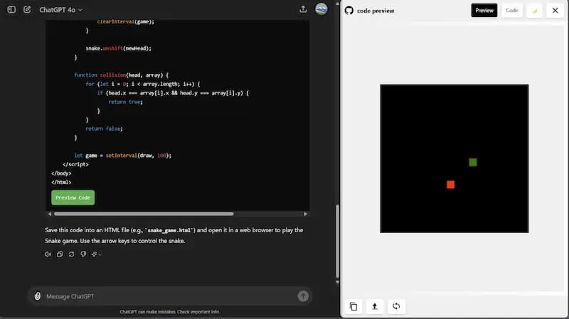 ChatGPT Code Preview｜AI编程预览工具-云泽轻创网