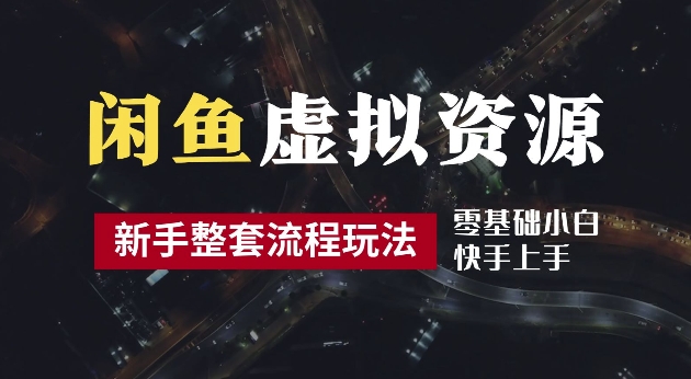 2024最新闲鱼虚拟资源玩法，养号到出单整套流程，多管道收益，每天2小时月收入过万【揭秘】-云泽轻创网