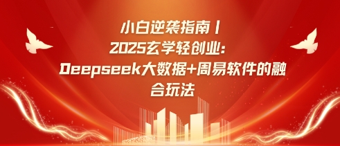 小白逆袭指南，2025玄学轻创业：Deepseek大数据+周易算法的融合玩法-云泽轻创网