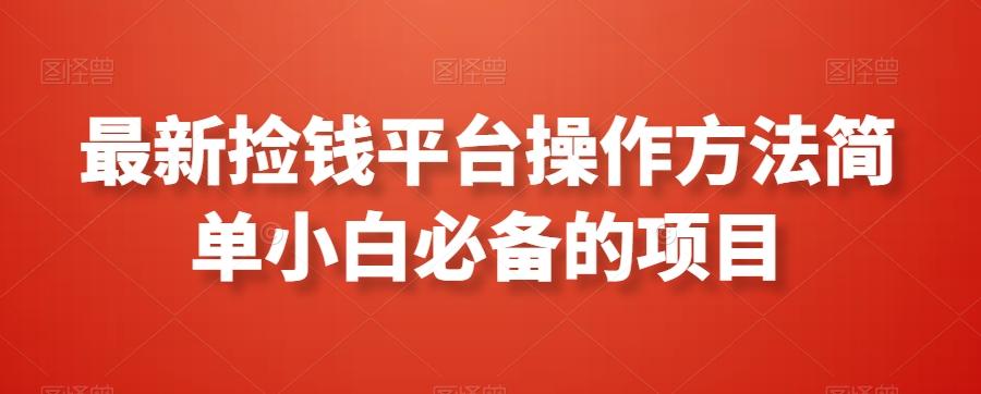 最新捡钱平台操作方法简单小白必备的项目-云泽轻创网