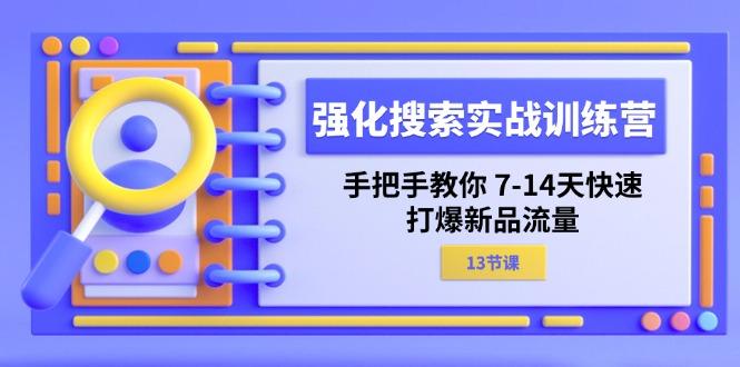 强化 搜索实战训练营，手把手教你 7-14天快速-打爆新品流量(13节课-云泽轻创网
