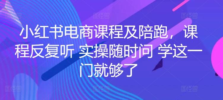 小红书电商课程及陪跑，课程反复听 实操随时问 学这一门就够了-云泽轻创网