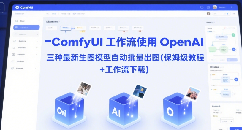 ComfyUI 工作流使用 OpenAI 三种最新生图模型自动批量出图(保姆级教程+工作流下载)-云泽轻创网