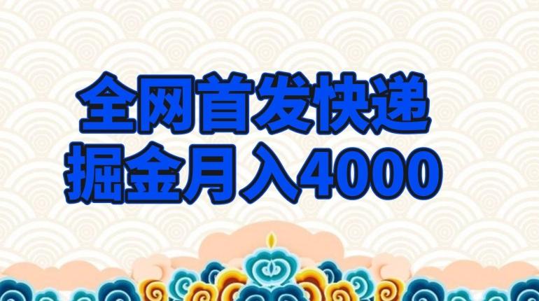 全网首发快递掘金月入4000，超低门槛的项目，只要会购物即可-云泽轻创网