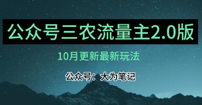 (10月)三农流量主项目2.0——精细化选题内容，依然可以月入1-2万-云泽轻创网