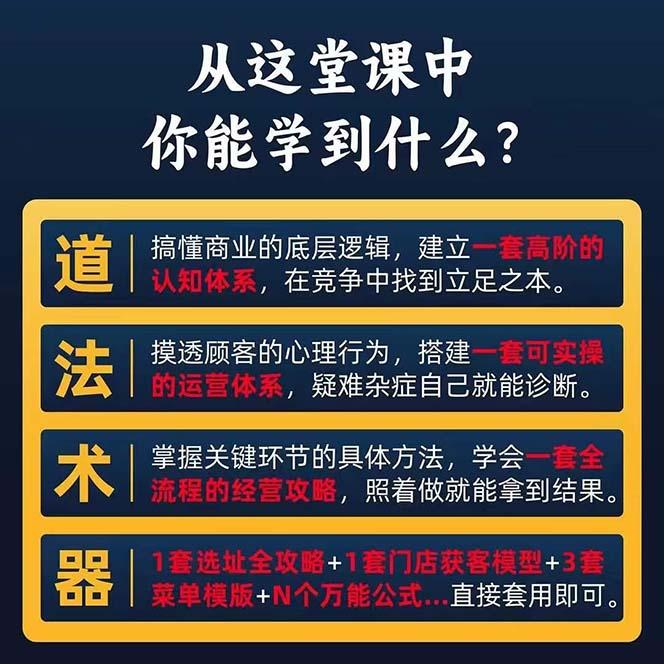 图片[1]-餐饮店盈利实操方法：教你怎样开一家持续能赚钱的餐厅(25节-云泽轻创网