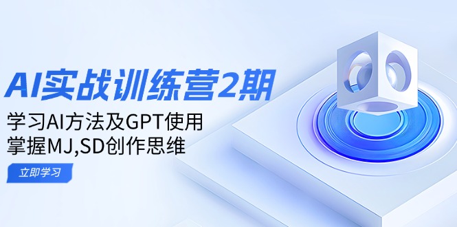 ai实战训练营2期：学习AI方法及GPT使用，掌握MJ,SD创作思维-云泽轻创网