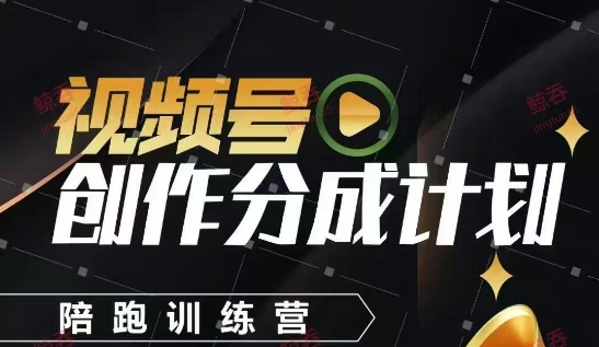 视频号创作分成计划陪跑训练营，手把手教会你如何制作视频，细水长流型项目-云泽轻创网