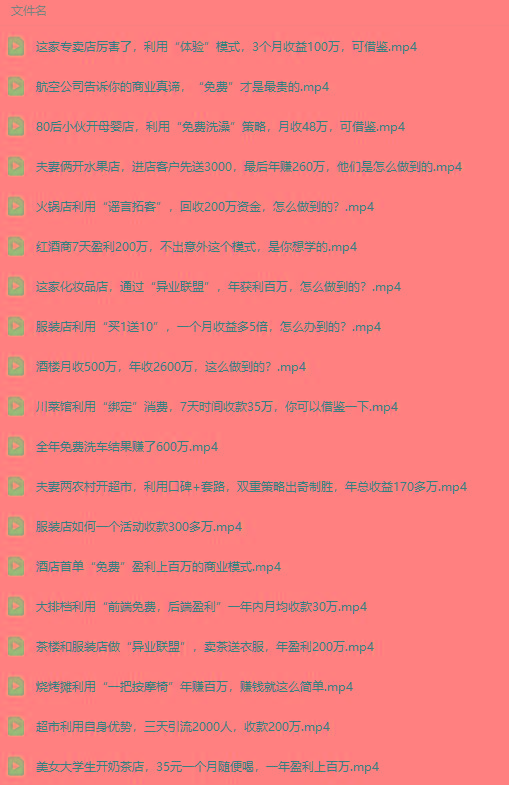 图片[5]-(9607期)真实有效391套商业模式，年入几十到几百万案例解析(电子书+视频+图文)-云泽轻创网