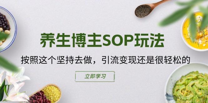 养生博主SOP玩法，按照这个坚持去做，引流变现还是很轻松的-云泽轻创网