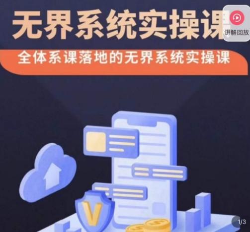 老衲·无界系统实操课，全体系落地无界改版后选择、出价、高投产做付费引流-云泽轻创网