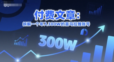 付费文章：拆解一个年入300W的喜马拉雅账号-云泽轻创网