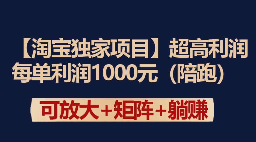 (9413期)【淘宝独家项目】超高利润：每单利润1000元-云泽轻创网