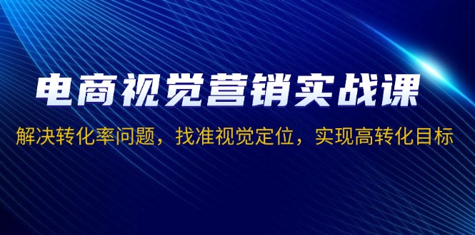 电商视觉营销实战课，解决转化率问题，找准视觉定位，实现高转化目标-云泽轻创网