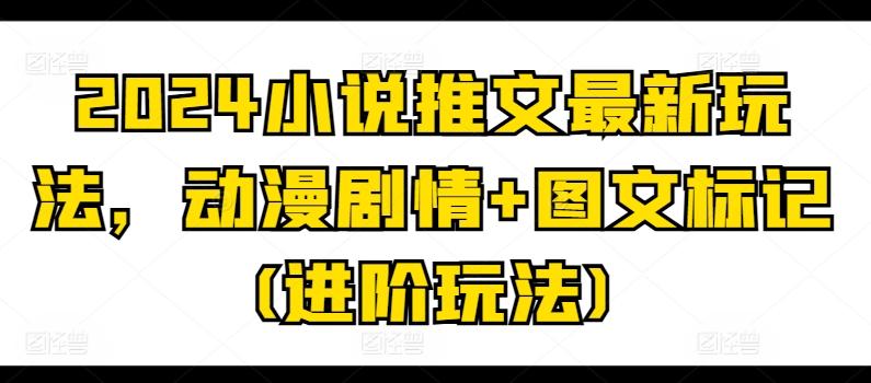2024小说推文最新玩法，动漫剧情+图文标记(进阶玩法)-云泽轻创网