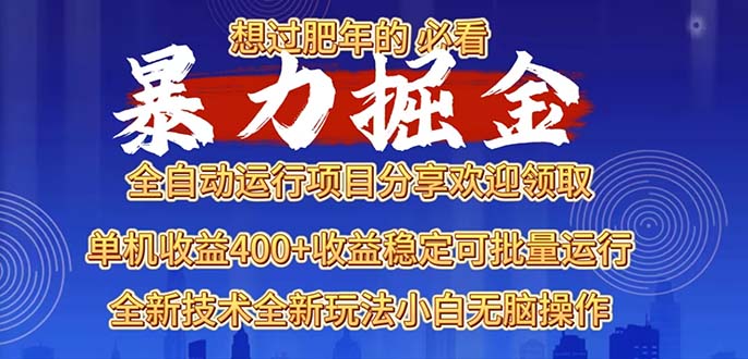 2025暴力掘金项目，想过肥年必看！-云泽轻创网