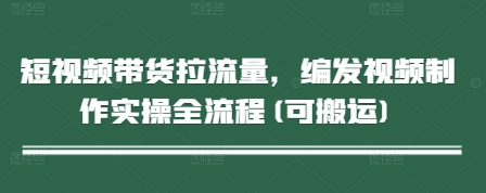 短视频带货拉流量，编发视频制作实操全流程(可搬运)-云泽轻创网